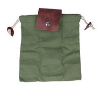 Mtlavishness Foraging Bag, Foraging Belt Pouch, Fruit Picking Canvas Waist Hanging Tool Storage Bag with Drawstring Closure for Outdoor Camping, Hiking, Beach, Forest Walking and