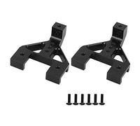 Mtlavishness Front Rear Suspension Bracket Shock Stay Shock Absorbing Bracket Perfect Standard Accessories for RGT 136100 1 10 RC Crawler Car Lightweight Aluminum Alloy with (Black 680028B)