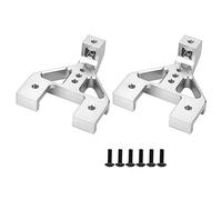 Mtlavishness Front Rear Suspension Bracket Shock Stay Shock Absorbing Bracket Perfect Standard Accessories for RGT 136100 1 10 RC Crawler Car Lightweight Aluminum Alloy with (Silver 680028B)