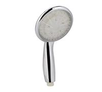 Mtlavishness G1/2 Inch Handheld Automatic LED Seven Colors Change Bathroom Round Water Light Shower Head