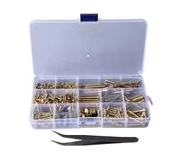 Mtlavishness Gold Guitar Repair Screw Kit With Tweezers For Electric And Acoustic Guitar Mounting And Strap Buckles A Complete And Reliable Solution For Guitar Maintenance By (Gold)