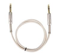 Mtlavishness Gold plated 6.35 mm male to male stereo extension adapter. The audio cable connector is robust and good for amplifier (1 m/3.3 stóp)