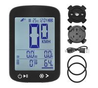 Mtlavishness GPS Bike Computer Wireless Bike Speedometer with High Clear Display 5 Star Positioning (GPS BeiDou GLONASS Galileo QZSS) Rechargeable Odometer for Cycling
