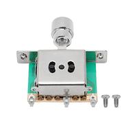 Mtlavishness Guitar 3 Way Toggle Switch High Strength Metal Easy To Install And Save Time For Electric Guitar Playing Gold (Silver)