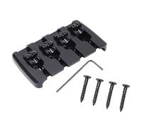 Mtlavishness Guitar Bridge Metal Tailpiece Instrument Accessory Set Kit for Bass Enhance Sound Quality Improve Durability Easy Installation Suitable for Electric Bass Guitar and
