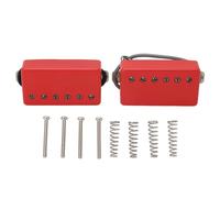 Mtlavishness Guitar Humbucker Pickups Powerful Double Coil For LP Style Electric Guitars Replacement Parts Made Of Aluminum Alloy And Alnico 5 Magnet With 3 Core Cable And Single (GMB228 Red)