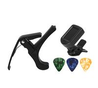Mtlavishness Guitar Pick Tuner Set With LED Display Clear Backlight Reading For Guitar Bass Ukulele Violin Suitable For Music Teachers Professionals Beginners Made Of Plastic And