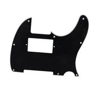 Mtlavishness Guitar Pickguard Premium PVC Material Anti Scratch Decorative Noise Reduction for Telecaster Electric Guitar Long Term Use Durable Not Easily Deformed Fit Simple (Black)