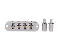Mtlavishness Guitar Roller Saddle Bridge High Stability Silver Alloy Bridge Eliminates Noise Enhances String Stability For 4 String Bass Guitars Search Keywords: Guitar Roller