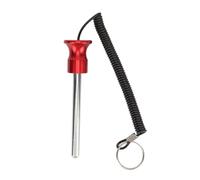 Mtlavishness Gym Weight Stack Pin with Lanyard Enhanced Security Selector Lock Pin Gym Accessory for Workout Fitness Exercise Red 8mm 105mm, Safe and Reliable, Anti Loss Design, (Red 8mm 100MM)