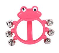 Mtlavishness Hand Jingle Bell Rattle Shaker Percussion Instruments Bring Entertainment With Crisp Sounds And Durable Plastic Suitable For Party Performance Karaoke And More Rose (W209 Rose Red)