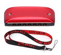 Mtlavishness Harmonica 7 Hole Mini Blues Mouth Organ for Students and Adults Beginner Playing Anytime Anywhere Made of Magnalium and ABS with Exquisite Design and Beautiful Colors (D Key)