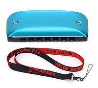 Mtlavishness Harmonica 7 Hole Mini Blues Mouth Organ for Students and Adults Beginner Playing Anytime Anywhere Made of Magnalium and ABS with Exquisite Design and Beautiful Colors (C Key)