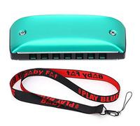 Mtlavishness Harmonica 7 Hole Mini Blues Mouth Organ for Students and Adults Beginner Playing Anytime Anywhere Made of Magnalium and ABS with Exquisite Design and Beautiful Colors (D Key)