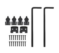 Mtlavishness Heavy Duty Cane Drop Bolt 2Pcs Heavy Duty Cane Bolt Gate Drop Rod Efficient Locking Weather Proof Steel Gate Bolt Hardware for Wooden Fence Gate Ground Latch Drop Rod