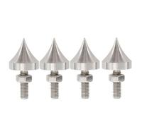 Mtlavishness HiFi Speaker Stainless Steel Shockproof Isolation Feet Spikes for Amplifier CD DVD Player Enhance Sound Quality Minimize Vibrations Wide Application Adjust Height (M12)
