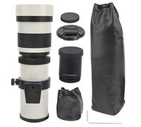 Mtlavishness High Performance 420 800mm Manual Focusing Zoom Telephoto Lens For Capturing Distant Objects In Astrophotography Landscape And Wildlife Photography With F8.3 16 (White)