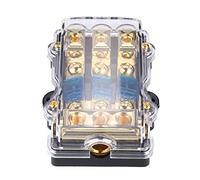 Mtlavishness Holder Box Block 24V 60A Blade Holder 1 in 3 Ways Out High Performance with Transparent Cover for Car Auto Stereo Audio Circuit Protection and Safe Operation
