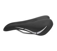 Mtlavishness Hollow Breathable Soft Elastic Bicycle Saddle Waterproof PVC Leather Bike Seat with Ergonomic Design for Comfortable Long Distance Riding Essential Bicycle Accessory