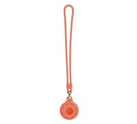 Mtlavishness Hollow Round Type Silicone Case Anti Lost Protective Cover Skin Sleeve for IOS Locator Ideal for Protecting Your IOS Locator from Scratches Made of Wear Resistant (Rojo coral)