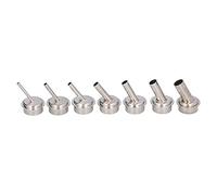 Mtlavishness Hot Air Gun Nozzle Kit, 7Pcs Oblique Nozzles for 861 861DW 857DW 857DX 856AX 1300A Soldering Desoldering Stations, Aluminum Alloy Hand Tools with 22mm Installation
