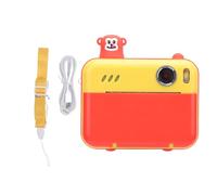 Mtlavishness Instant Film Camera 8MP Front And Rear Shoot Multifunctional Thermal Camera With MP3 Player For Birthdays And Special Occasions 2 4inch IPS Screen 1080P Video (Yellow)