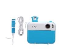 Mtlavishness Instant Film Camera 8MP Front And Rear Shoot Multifunctional Thermal Camera With MP3 Player For Birthdays And Special Occasions 2 4inch IPS Screen 1080P Video (Sky Blue)