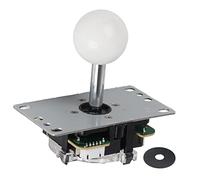 Mtlavishness Joystick Gamepad DIY Joystick Game Fighting Stick Replacement Parts Pin Circuit Board with Ball Head (White)