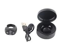 Mtlavishness JX05S Ring Phone Remote Portable App Page Turner A Revolutionary Device with Stable Connection Long Battery Life and 10M Control for Video Watching E Book Reading and (Black)