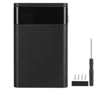 Mtlavishness KA4 ABS Portable DIY Mobile Power Case Kit For Charging All Models Of Mobile Phones With Sturdy Durable Material And Long Service Life Small Size Lightweight And (Black)