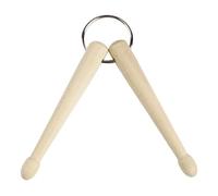 Mtlavishness Key Chain Beech Wood Small Lightweight Drumstick Shape Delicate Keychain Ideal for Drum Lovers Music Enthusiasts and as Bag Hanging Decoration Two Sticks Each Stick (2 Sticks)