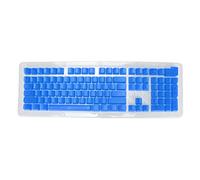 Mtlavishness Keyboard Keycaps Pc Oil Coating Transparent Matte For Mechanical Keyboard 61 87 104 Keys With 108 Keys In Oem Height For A Stylish And Durable Typing Experience (Blue)