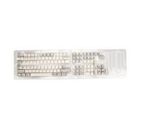 Mtlavishness Keyboard Keycaps Retro Grey White 122 Keys PBT Theme Keycap XDA Height Sublimation DIY Keycaps for Mechanical Keyboard with PBT Material for Durability and Great