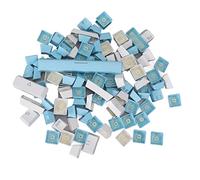 Mtlavishness Keycap Universal Wear Double Color Matching Ergonomic Translucent Keycap Suitable For Computer Games Made Of ABS Material With 104 Keys Applicable To 104 87 61 Keys (Blue White)