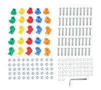 Mtlavishness Kids Climbing Rocks Multi Color Climbing Holds Wall Grip Kit for Indoor and Outdoor Playground Durable Plastic Grips for Safe Active Play Perfect for Home Backyard