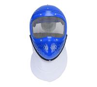 Mtlavishness Kids Fencing Face Guard Breathable Metal Mesh Helmet Protective Cover for Foil Sabre Epee Use Blue Ideal for Beginners and Toddlers Ensures Safety and Comfort During (Blue)