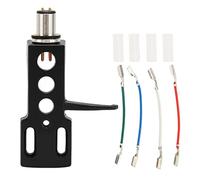 Mtlavishness L Turntable Cartridge Headshell Aluminum Alloy High Strength Needle For Various Phono Red (black)