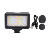 Mtlavishness LED Camera Light 40m 2700K To 5600K Portable Dive LED Video Light For Action Camera With 48pcs LED Beads 5W Power 120° Beam Angle And Built In 2000mAh Lithium