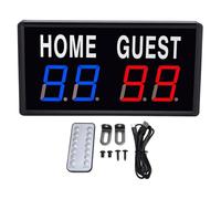 Mtlavishness LED Electronic Scoreboard with Remote Score Keeper for Basketball Table Tennis Badminton Games Indoor Outdoor Use Type C Powered 5V 2A Digital Score Display for Home