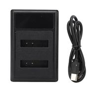 Mtlavishness LI 90B Camera Battery Charger Fast Charging With LCD Battery Level Display Suitable For Travel Photography And Outdoor Use 5V 2A Dual USB Input 4.2V 600mAx2 Output