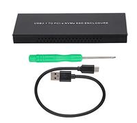 Mtlavishness M2 NVME To USB31 Portable Metal Hard Disk Box Convert M2 SSD PCIE To Type C Interface Ideal For On The Go Data Storage And Transfer With Metal Material Compact And