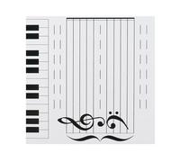 Mtlavishness Magnetic Dry Erase Board Note Reading Board Magnetic Music Note Teaching Board Double-Sided & Sturdy 4mm Thick 70-Piece Magnet Set & Dry-Erase Marker Included for