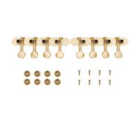 Mtlavishness Mandolin Machine Heads Tuning Pegs Chrome Metal Tiners Button Accessories Metal Construction