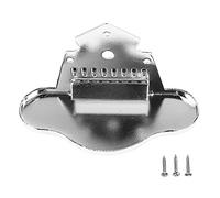 Mtlavishness Mandolin Tailpiece Chrome Replacement Zinc Alloy Guitar Parts Instrument Accessories Improve Tone Volume And Maintenance With Polished Chrome Finish Durable Wear