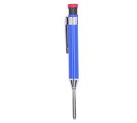 Mtlavishness Mechanical Carpenter Pencil Heavy Duty Mit Schärfer Langspitzig Für Tieflochmarkierungen In Holzbearbeitung Und Bauwesen Schwarz 2,8mm Stabile Mine Metallgehäuse (Blue)