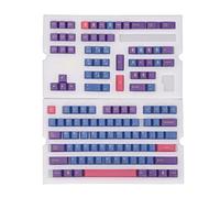Mtlavishness Mechanical Keyboard Keycap Set For DIY Replacement Keyboard Accessories With Contrasting Colors Stargazing Style PBT Material (Iris)