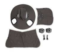 Mtlavishness Mens Sun Hat with 2 Solar Fans Nylon UPF50 Wide Brim Fast Drying USB Rechargeable Summer Cooling Fan Fisherman Hat for Beach Outdoor Sports Khaki Adjustable Wind (Dark Gray)