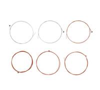 Mtlavishness Metal Acoustic Guitar Strings Set Durable Stable for Beginners and Musicians Ideal for Home Practice and Stage Performance 6 Pieces in Total