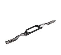Mtlavishness Metal Fashion Smart Watch Strap with Bling Rhinestone A Replacement for Mi Band 4 in Everyday Life Stainless Steel Material Two Color Options (Black)