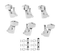 Mtlavishness Metal Guitar Tuning Pegs Replacement Fully Enclosed String Machine Heads Ideal For Guitar Playing Comes In A Set Of 6 With 3 Left And 3 Right